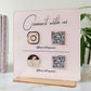 Social Media Acrylic Sign